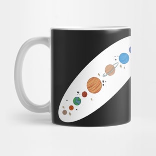 Solar system space colored version Mug